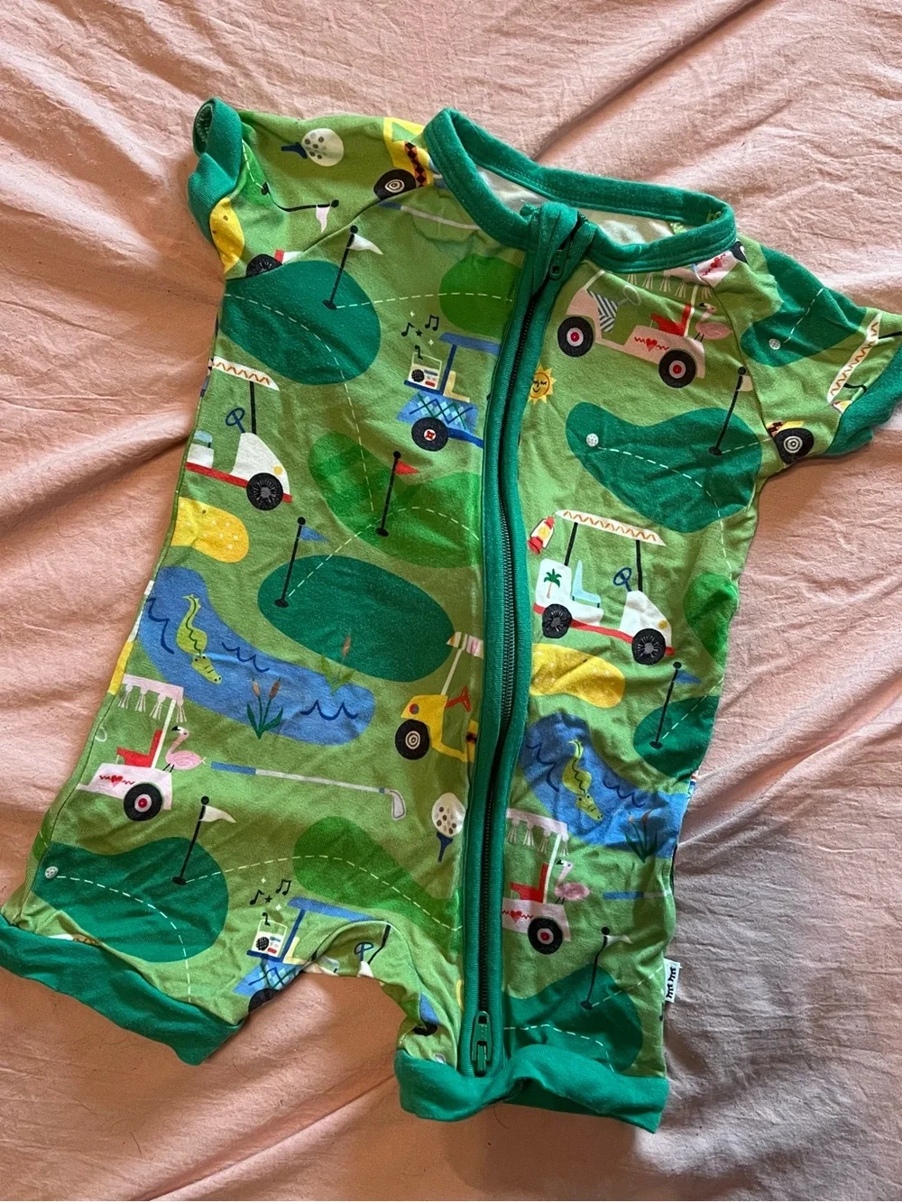 Little Sleepies Golf Print Shorty Zippy 0-3 Months
